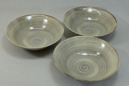 【波佐見焼】φ１8ｃｍの盛り鉢３個組  粉引き 【西海陶器】 3 22692