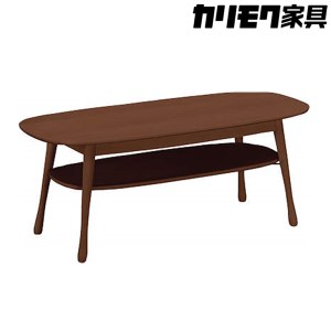 [カリモク家具] テーブル(棚付き)B【TF3710モデル】[0498]