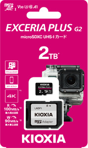 キオクシア(KIOXIA) EXCERIA PLUS G2 microSDXC UHS-I メモリーカード 2TB 
