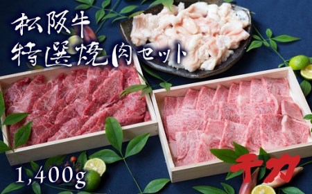 松阪牛焼肉セット（ホルモン・赤身カルビ・ロース）【10-28】