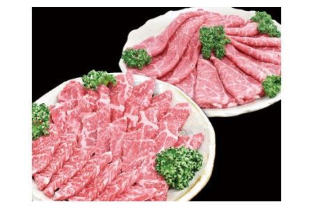 紀和牛赤身焼肉600g+赤身スライス600ｇセット　TM-26