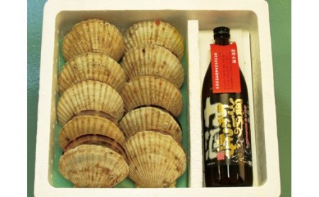 6-015-008　漁師の力酒とホタテのセット【12月発送】