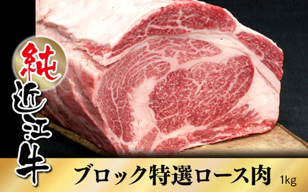 純近江牛特撰ロースブロック肉 1kg [0361]