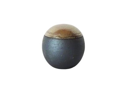 伝統工芸 信楽焼の手元供養 分骨用ミニ骨壺 ふるさと 明星 球型 Sサイズ