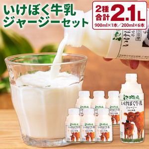 牛乳 いけぼく牛乳ジャージーセット　O-G02　有限会社池田牧場 東近江