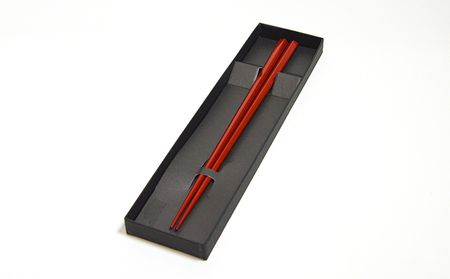 「近江の名工　石久仏壇店」　漆塗り箸　すりはがし すりはがし赤21cm
