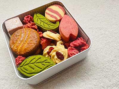 【京都チーズケーキ博物館】【淡紅】パルミジャーノ・レッジャーノのクッキー缶