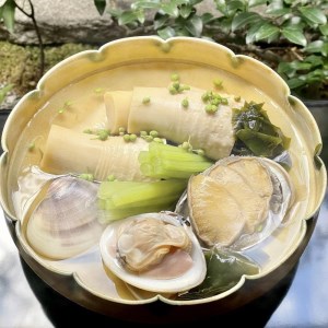 【祇園丸山】京筍と天然鮑・蛤の旨煮【期間限定】
