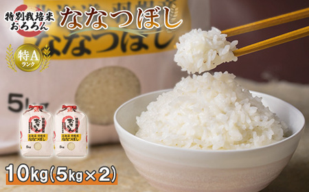 【令和5年産】北海道羽幌産　特別栽培米ななつぼし10kg（5kg×2セット）【08124】