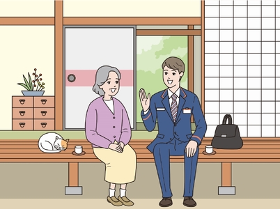 みまもり訪問サービス（6か月）　日本郵便 郵便局　BU002
