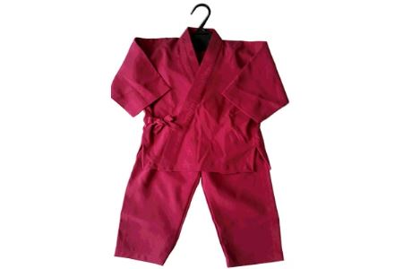 【丹後シルク】　ベビー作務衣(ローズピンクパジャマ)　1歳～2歳【1005262】