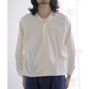 Kinudian パジャマシルクシャツ ホワイト フリーサイズ【1314936】