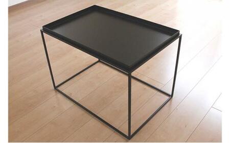 トレイテーブル ブラック HBT-040 お部屋に圧迫感のないシンプルデザイン