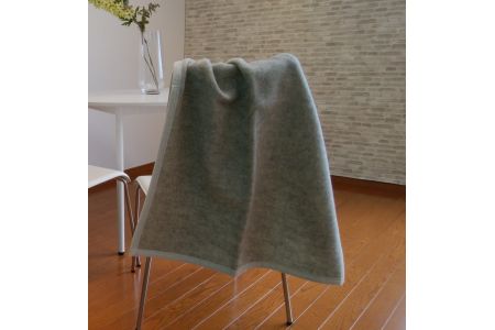 ウール/綿 毛布 ハーフサイズ グレー系 [0171]