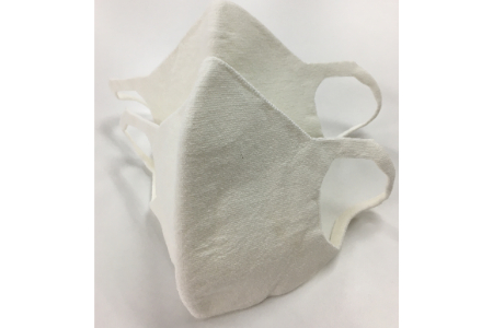 大津毛織 夏マスク Mサイズ 2枚組 保冷剤装着できる洗って使える和紙3D立体構造 [0759]