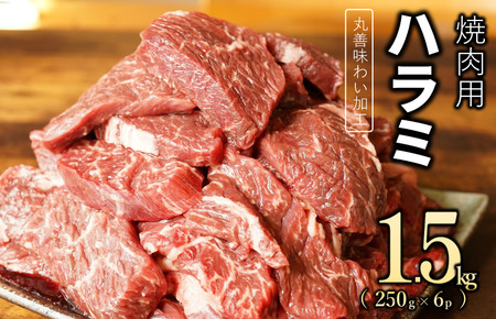【丸善味わい加工】牛肉 ハラミ 1.5kg（250g×6）