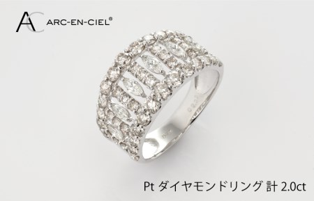ARC-EN-CIEL PTダイヤリング（計 2.0ct）