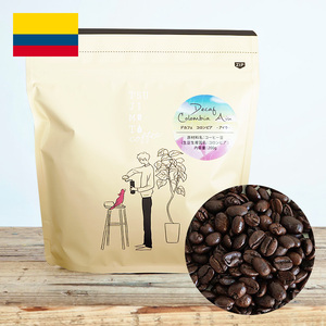 辻本珈琲 カフェインレスコーヒー豆　デカフェ コロンビア - アイウ - 1kg（200g×5袋）Decaf Colombia - aiu -ウィラの厳選アラビカ種100%使用　マウンテンウォータープロセスTSUJIMOTO coffeeオリジナルブランド煎りたて 工場直送  水出し（AH32-SJ-h）