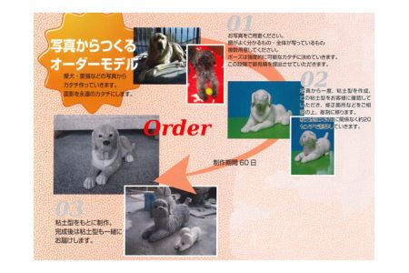 No.046 愛犬・愛猫のお墓A　-写真からつくるオーダーメイドモデル-