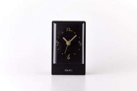 W-14 置き時計 SPAZIO(スパツィオ)  ブラック