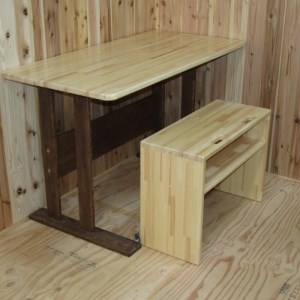 手作り 木製 ダイニングテーブル Ver.2【007A-056】