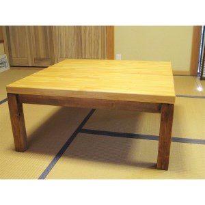 手作り木製 ローテーブル「こたつにも使ってね」【007A-057】