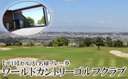 No.233 大阪府 ワールドカントリーゴルフクラブ【平日】セルフ1名様プレー券
