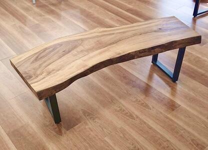 くすのき　ウッドローテーブル（幅：約150cm、奥行：約45cm、高さ：約47cm）日本製　国産　天然木　一枚板