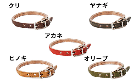 good collar 2号［犬 猫 首輪］ ヒノキ