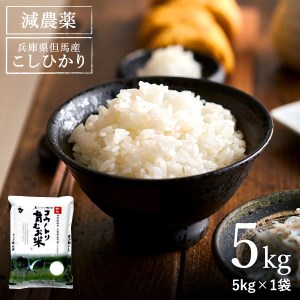 【令和5年産】コウノトリ育むお米減農薬 【5kg×１袋】（94-004）