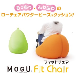 【MOGU】ビーズソファ「Fit Chair（フィットチェア）」LGN（本体・カバーセット）〔30-51〕