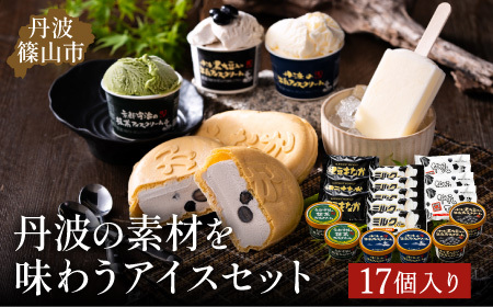 丹波篠山 素材を味わうアイスクリーム　人気セット　17個 計6種 KMH001