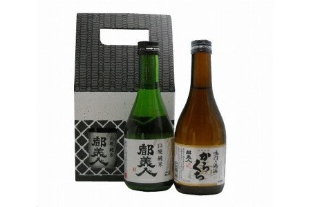 都美人酒造のかわいい蔵のボックス入り日本酒『蔵形300ml　2本セット』