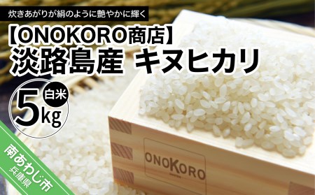 【ONOKORO商店】淡路島産 キヌヒカリ　5kg