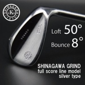 077BC02N.Grind by S-TAKUYA フルスコアラインウェッジ Silver 50度