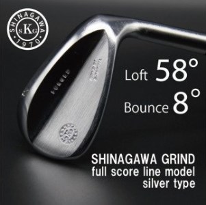 077BC05N.Grind by S-TAKUYA フルスコアラインウェッジ Silver 58度