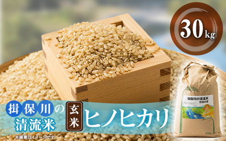 令和5年産　揖保川の清流米(ヒノヒカリ30kg) 【玄米】【1407431】