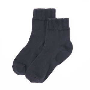 【歩くぬか袋】鈴木靴下 足首ゆったり 米ぬか かかとケア靴下（21～23cm ）:ブラック