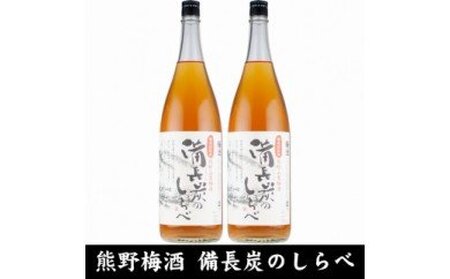 V6110_備長炭のしらべ熊野山里梅酒 （備長炭熟成）1800ml×2本（C005）