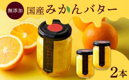 みかんバター 2本入（無添加）アルギットみかん果汁使用 山崎農園 有田川町
