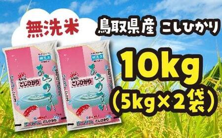 米 無洗米 コシヒカリ 鳥取県産 10kg （ 5kg × 2 ）