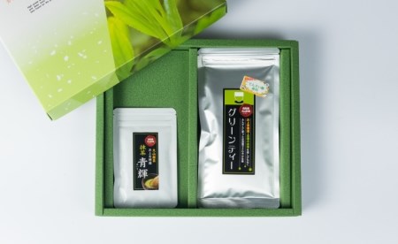 IN-01　お茶屋さんのおいしいお茶「井上青輝園」の抹茶とグリーンティーセット