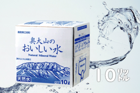 奥大山のおいしい水 バックインボックス 2箱(BIB) 10L×2 0203