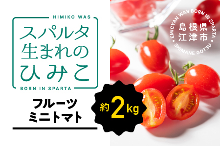 【4月中旬以降配送】スパルタ生まれのひみこ（フルーツミニトマト）約2kg【配送不可：離島】