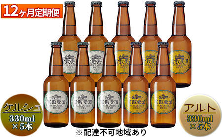 【12ヶ月連続お届け】倉敷ビール　飲み比べ10本セット