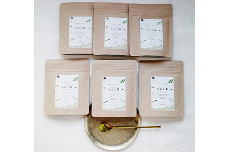 【2616-0170】りらく茶 (よもぎ・松の葉・すぎなの3種の粉末ブレンド茶) 6袋セット｜マツリカサボン