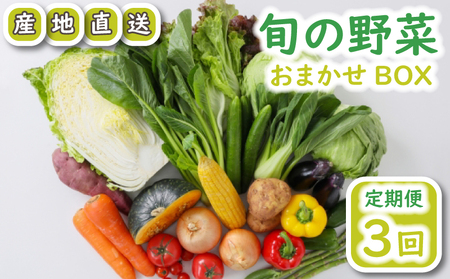 旬の 野菜 定期便 3回 お楽しみ 詰め合わせ セット 3種 ～ 8種 採れたて 新鮮 下関市 山口 HZ004