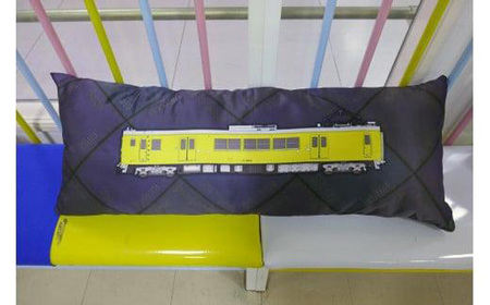 電車の抱き枕　JR宇部線・小野田線デザイン　100cm×40cm　【カラー：現行色】 DG01-FN