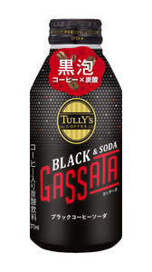 D228 伊藤園ボトル缶　TULLY'S COFFEE BLACK&SODA GASSATA 370ml 24本