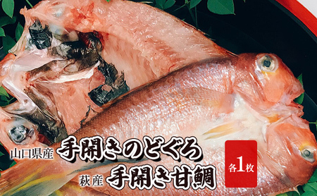 干物 セット 山口県産 のどぐろ 1枚・萩産 甘鯛 1枚 手開き 魚 加工品